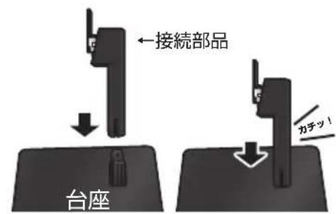 ←接続部品 台座 カチッ!