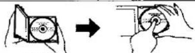 Diagram showing a device being placed on a screen, with an arrow indicating the process.