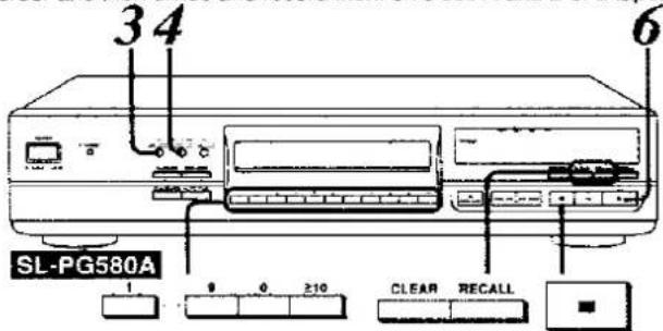 34 6 SL-PG580A 1 9 0 210 CLEAR RECALL