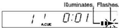 Illuminates. Flashes. ACU 0:01