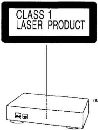 CLASS 1 LASER PRODUCT (B)