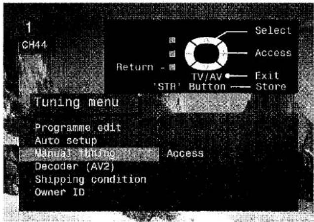 PANASONIC TX-32PK3L - Manual tuning of the programme positions is available either from the On Screen Display menu or from the front panel controls - 1