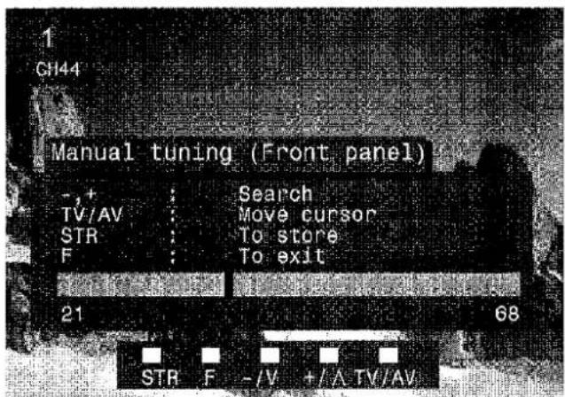 PANASONIC TX-32PK3L - Manual tuning of the programme positions is available either from the On Screen Display menu or from the front panel controls - 4