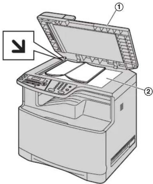 PANASONIC KX-MC6020PD - Korzystanie z szyby skanera - 1
