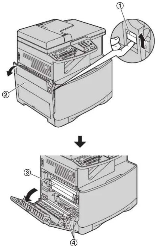 PANASONIC KX-MC6020PD - Czyszczenie toru prowadzenia papieru - 1