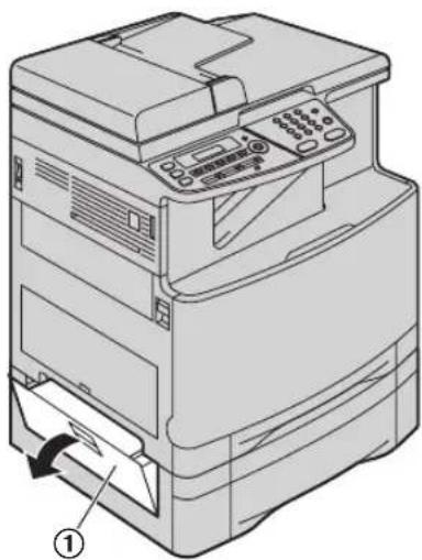 PANASONIC KX-MC6020PD - Jeżeli papier zablokował się w pobliżu podajnika opcjonalnego - 1