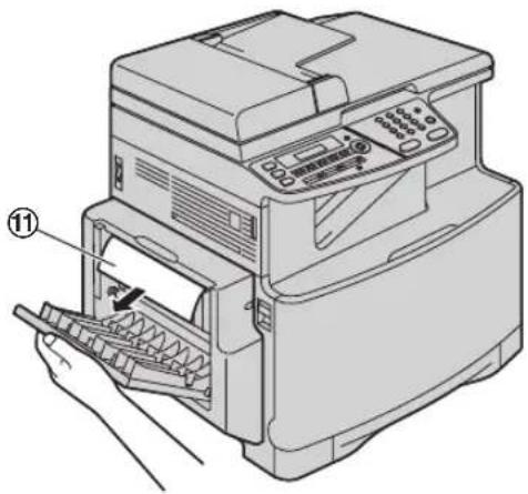 PANASONIC KX-MC6020PD - Przypadek 2: Jeżeli papier zablokował się w pobliżu zespołu grzewczego: - 8