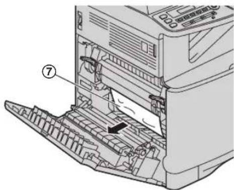 PANASONIC KX-MC6020PD - Przypadek 2: Jeżeli papier zablokował się w pobliżu zespołu grzewczego: - 2