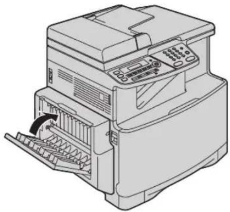 PANASONIC KX-MC6020PD - Przypadek 2: Jeżeli papier zablokował się w pobliżu zespołu grzewczego: - 9