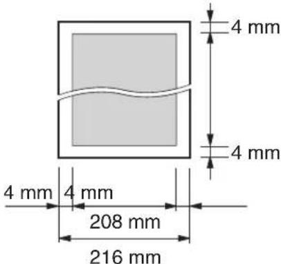 4 mm 4 mm 4 mm 4 mm 208 mm 216 mm
