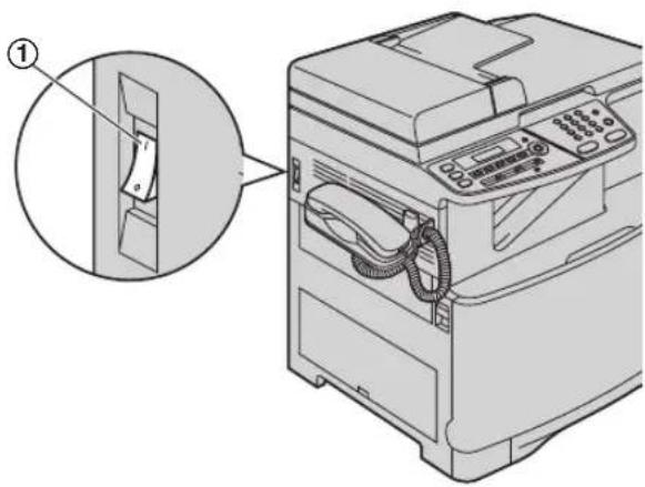 PANASONIC KX-MC6020PD - Włączanie przełącznika zasilania - 1