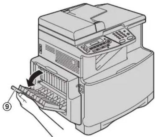 PANASONIC KX-MC6020PD - Przypadek 2: Jeżeli papier zablokował się w pobliżu zespołu grzewczego: - 6