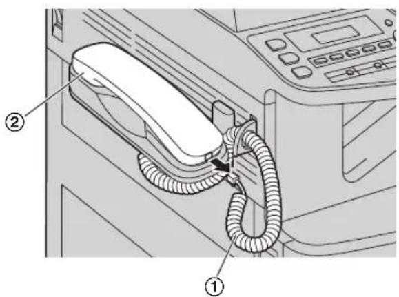PANASONIC KX-MC6020PD - Odłączanie słuchawki - 1