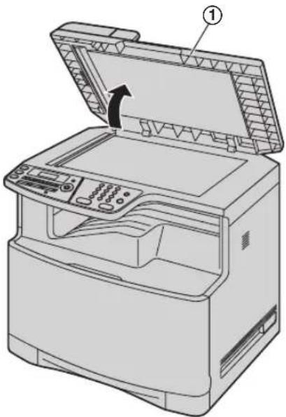 PANASONIC KX-MC6020PD - Otwórz pokrywę skanera (①). - 1