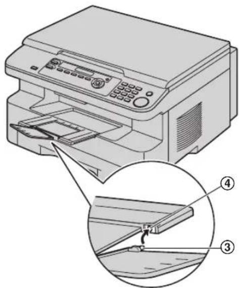 PANASONIC KX-MB783PD - Jeżeli górna część przedłużenia tacy nie jest zamontowana - 2