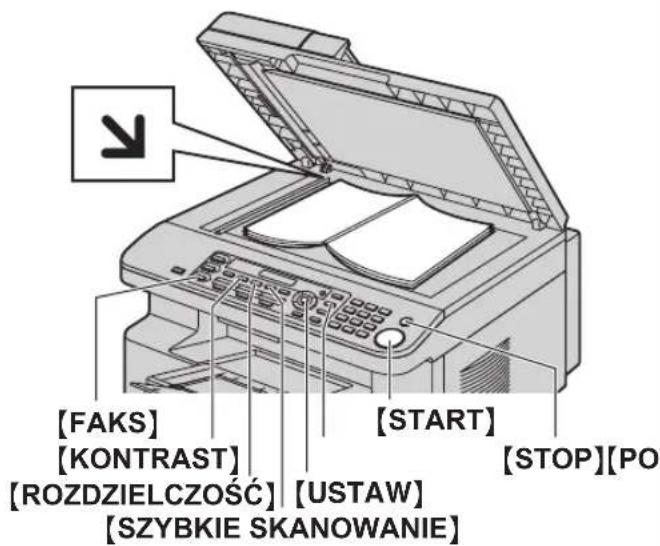 [FAKS] [KONTRAST] [ROZDZIELCZOŚĆ] [SZYBKE SKANOWANIE] [START] [STOP][PO]
