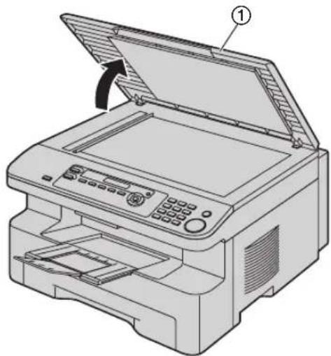 PANASONIC KX-MB783PD - Otwórz pokrywę skanera (①). - 1