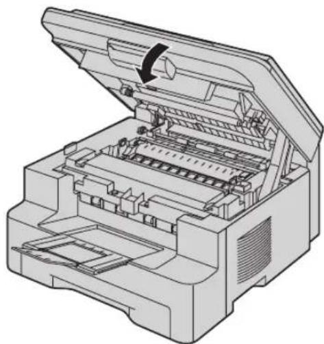 PANASONIC KX-MB783PD - Zamknij pokrywę dociskającą dokumenty (⑤). - 7
