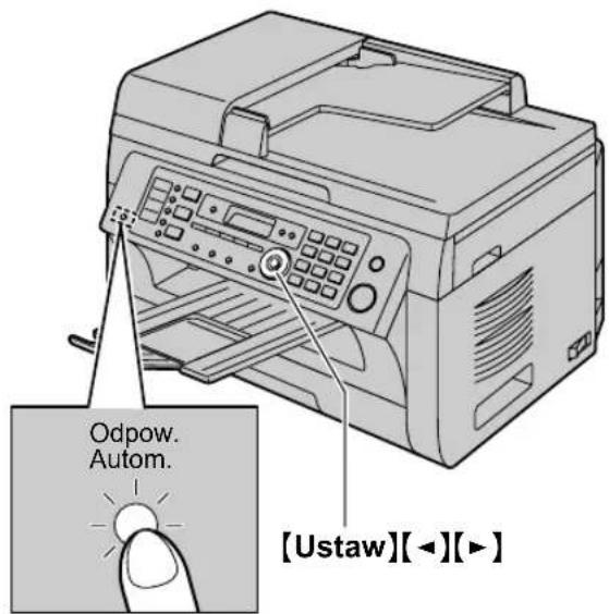 Odpow. Autom. [Ustaw][◀][▶]