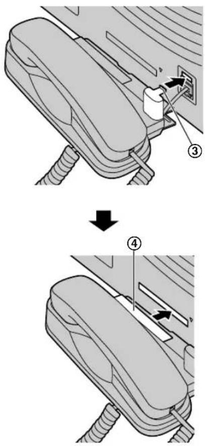 PANASONIC KX-MB2061PD - Wsuń zaczep (③) i wystający element (④). - 1
