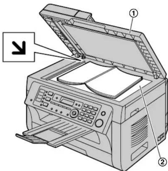 PANASONIC KX-MB2061PD - Korzystanie z szyby skanera - 1