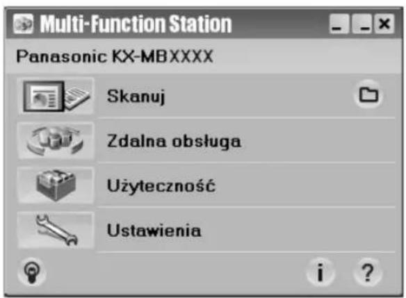 Multi-Function Station Panasonic KX-MBXXXX Skanuj Zdalna obsługa Użyteczność Ustawienia