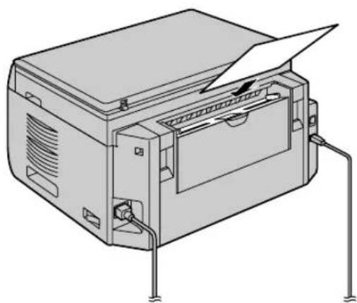 PANASONIC KX-MB2001PD - Kiedy urządzenie nieprawidłowo pobrało papier z podajnika ręcznego - 1