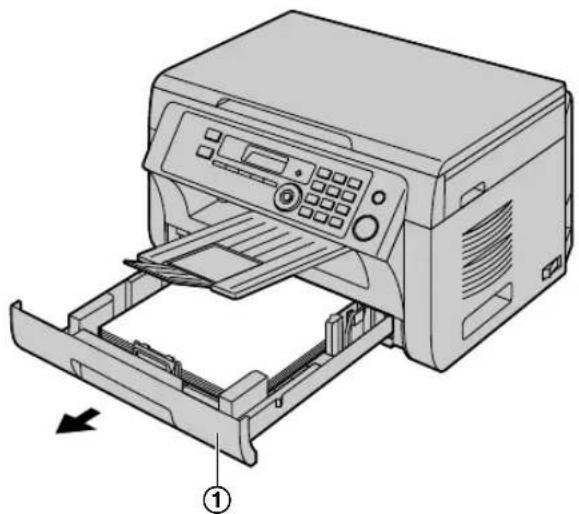 PANASONIC KX-MB2001PD - Kiedy papier zablokuje się wewnątrz urządzenia - 4