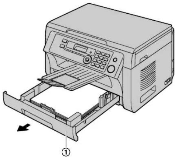 PANASONIC KX-MB2001PD - Kiedy papier zablokuje się wewnątrz urządzenia - 1
