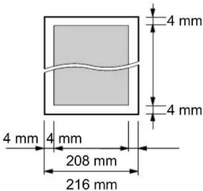 4 mm 4 mm 4 mm 4 mm 208 mm 216 mm