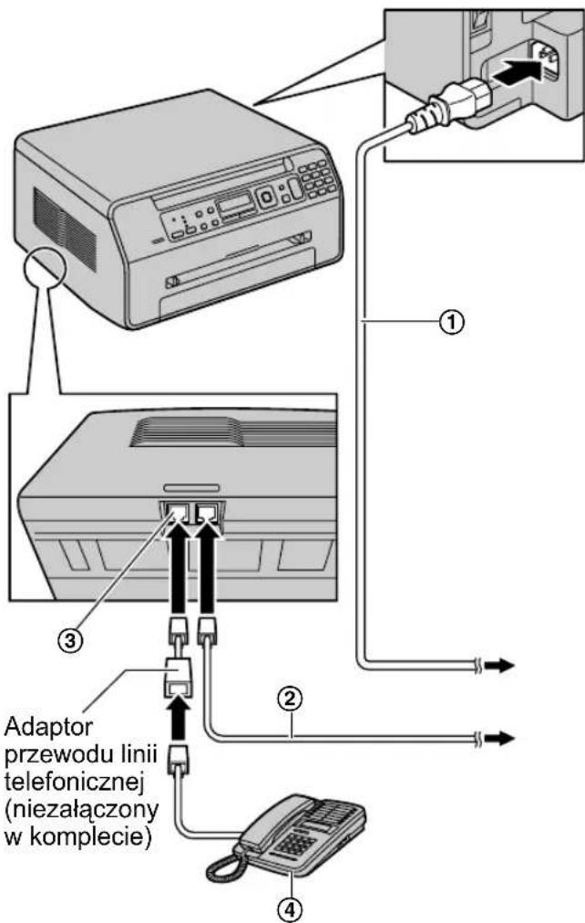 Adaptor przewodu linii telefonicznej (niezałączony w komplecie)