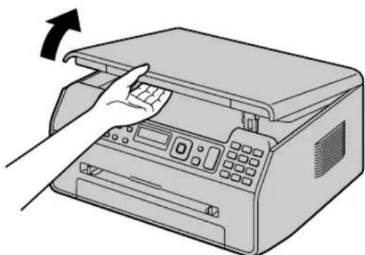 PANASONIC KX-MB1520PD - Zwiększanie przestrzeni wyjścia papieru - 1