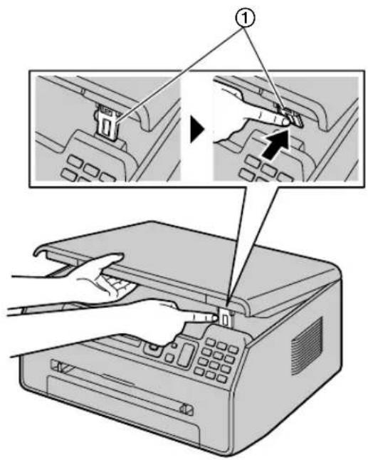 PANASONIC KX-MB1520PD - Zwiększanie przestrzeni wyjścia papieru - 2