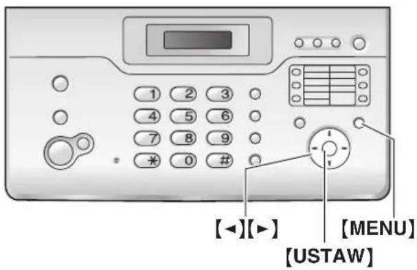 1 2 3 4 5 6 7 8 9 * 0 # [←][▶] [MENU] [USTAW]