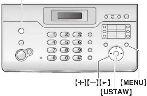 1 2 3 4 5 6 7 8 9 * 0 # [+][-][►] 【MENU】 [USTAW]