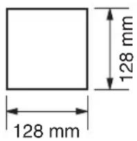 128 mm 128 mm