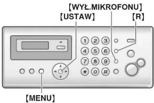 [WYL.MIKROFONU] [USTAW] [R] [MENU]