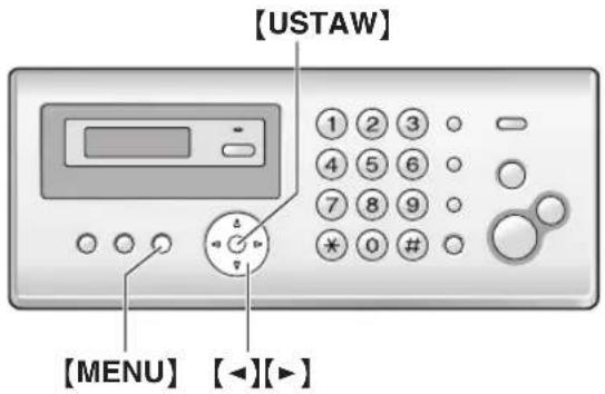[USTAW] 1 2 3 4 5 6 7 8 9 * 0 # [MENU] [◀][▶]