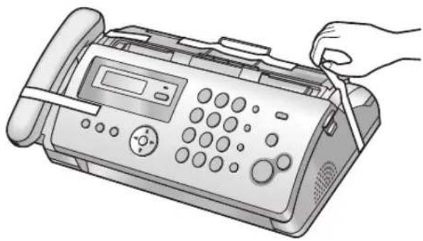 PANASONIC KX-FP218PD - Usuwanie taśmy zabezpieczającej - 1