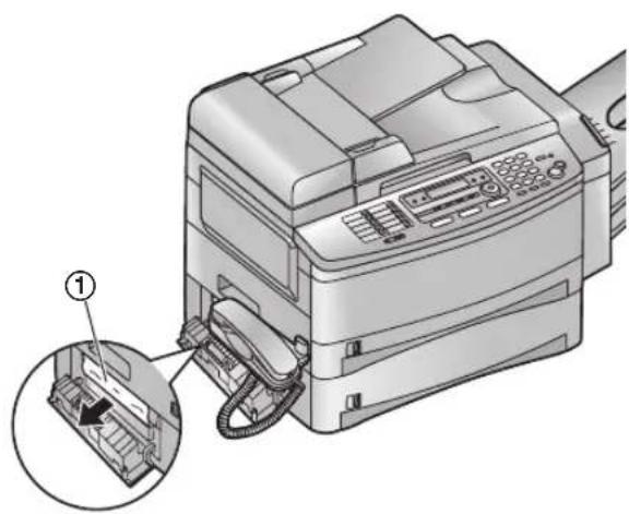 PANASONIC KX-FLB853PD - Gdy papier zostanie zablokowany w pobliżu opcjonalnego podajnika - 3
