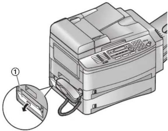 PANASONIC KX-FLB853PD - Gdy papier zostanie zablokowany w pobliżu opcjonalnego podajnika - 2