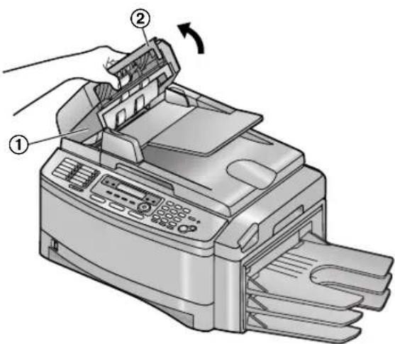 PANASONIC KX-FLB853PD - Białej płyty i szyba skanera - 1