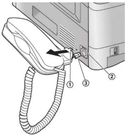 PANASONIC KX-FLB853PD - Odłączanie słuchawki - 2