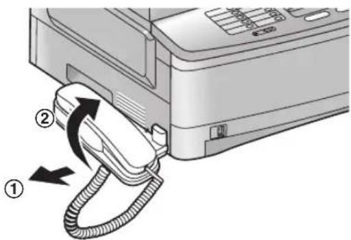 PANASONIC KX-FLB853PD - Odłączanie słuchawki - 1