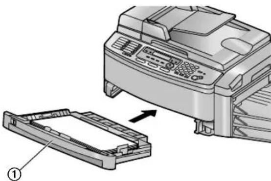 PANASONIC KX-FLB853PD - - Wkładanie podajnika papieru - 1