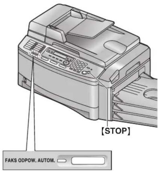 PANASONIC KX-FLB853PD - Uruchamianie trybu TEL/FAKS - 1