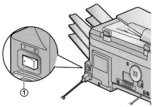 PANASONIC KX-FLB853PD - Włączanie przełącznika zasilania - 1