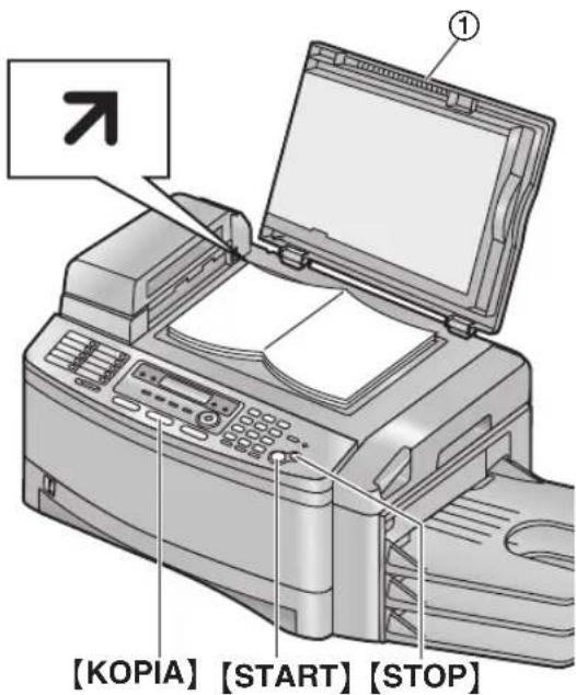 PANASONIC KX-FLB853PD - Korzystanie z szyby skanera - 1