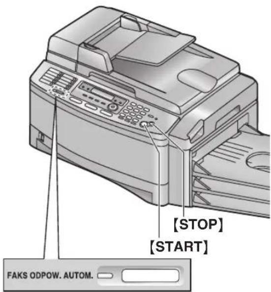 FAKS ODPOW. AUTOM. [STOP] [START]