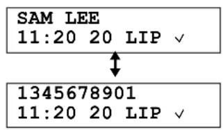 SAM LEE 11:20 20 LIP ✓ 1345678901 11:20 20 LIP ✓